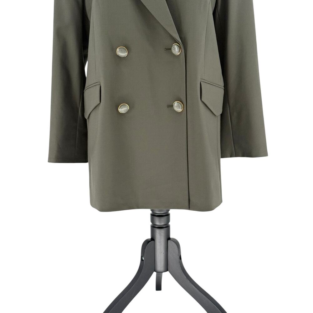 Veronica Beard Dickey Hutchinson Blazer Jacket Loden Green Size XL Wool Coat - Picture 8 of 12